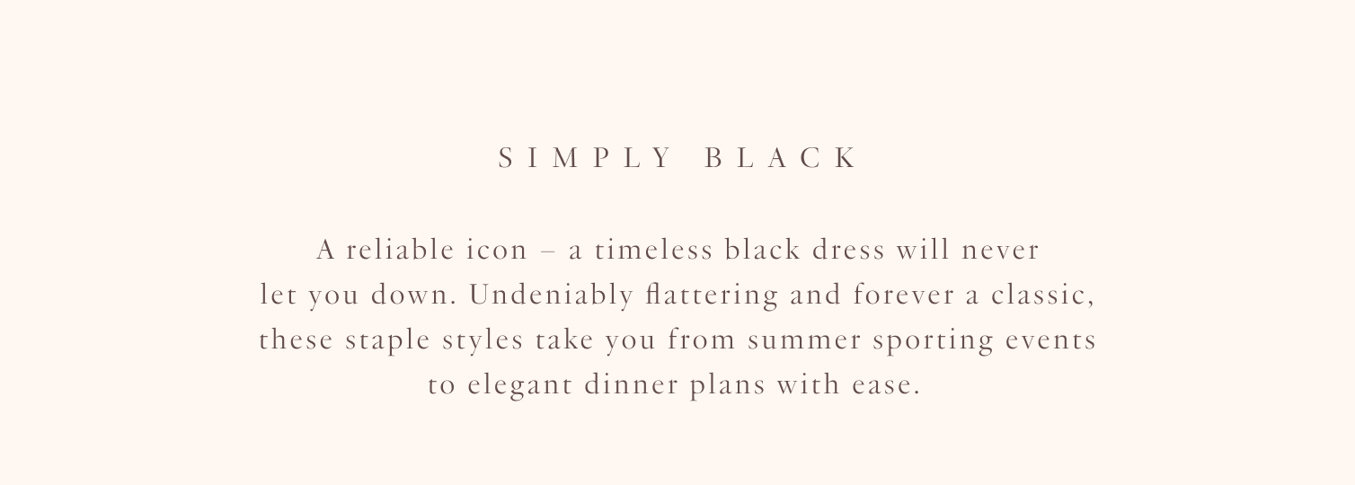 Black dresses
