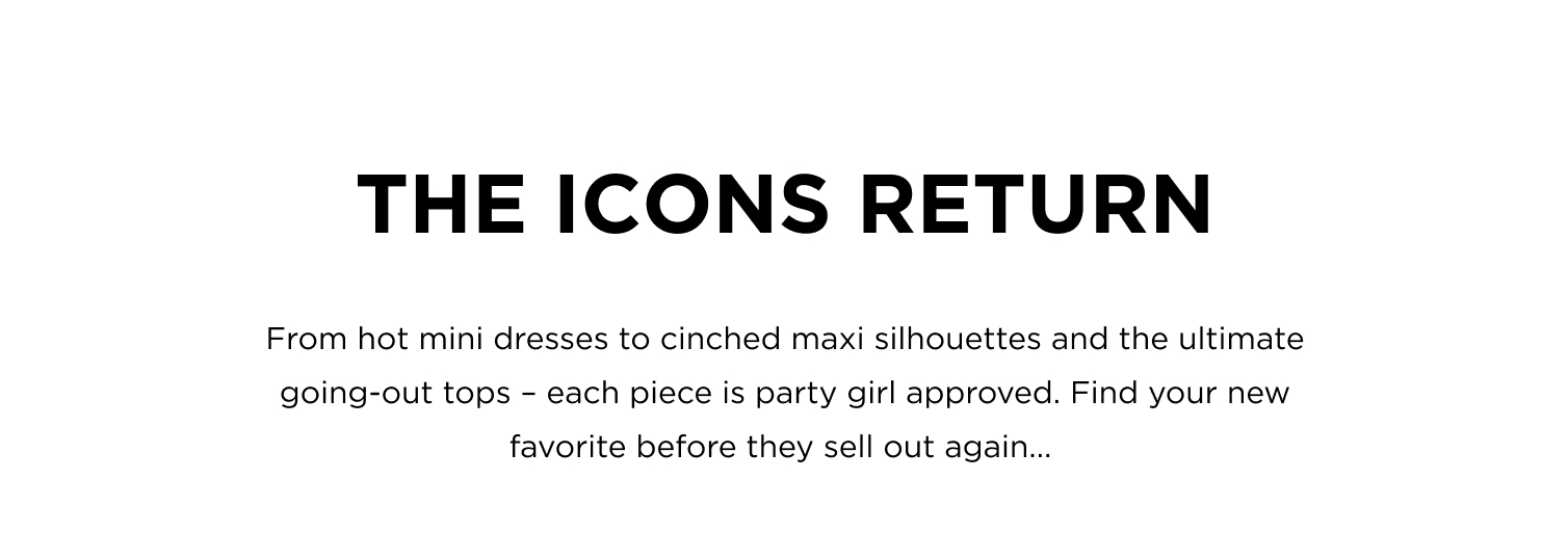 back in stock